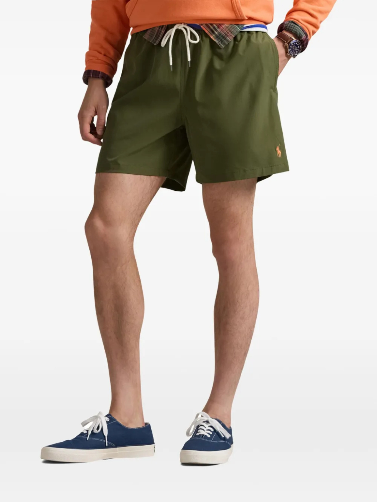 Polo Ralph Lauren плавки-шорты Traveler Classic (14.6 см), зеленый — фото 3