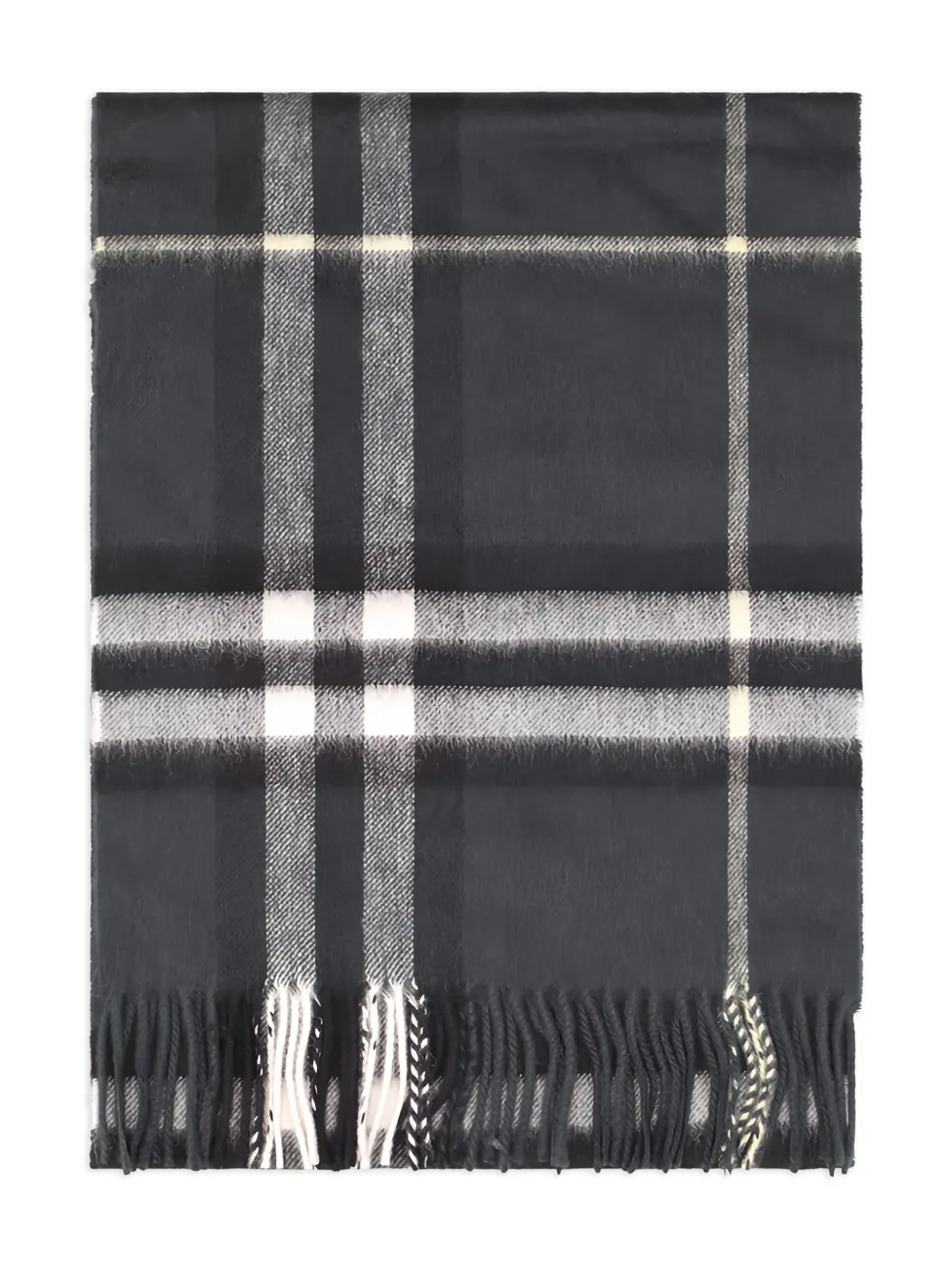 

Кашемировый шарф в клетку Burberry, серый