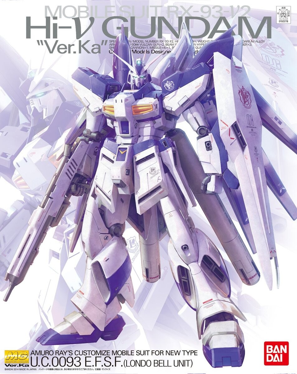 

Мобильный костюм Gundam, Фигурка, MG 1/100 RX-93-V2 HI-NU GUNDAM VER.KA BL Mobile Suit Gundam