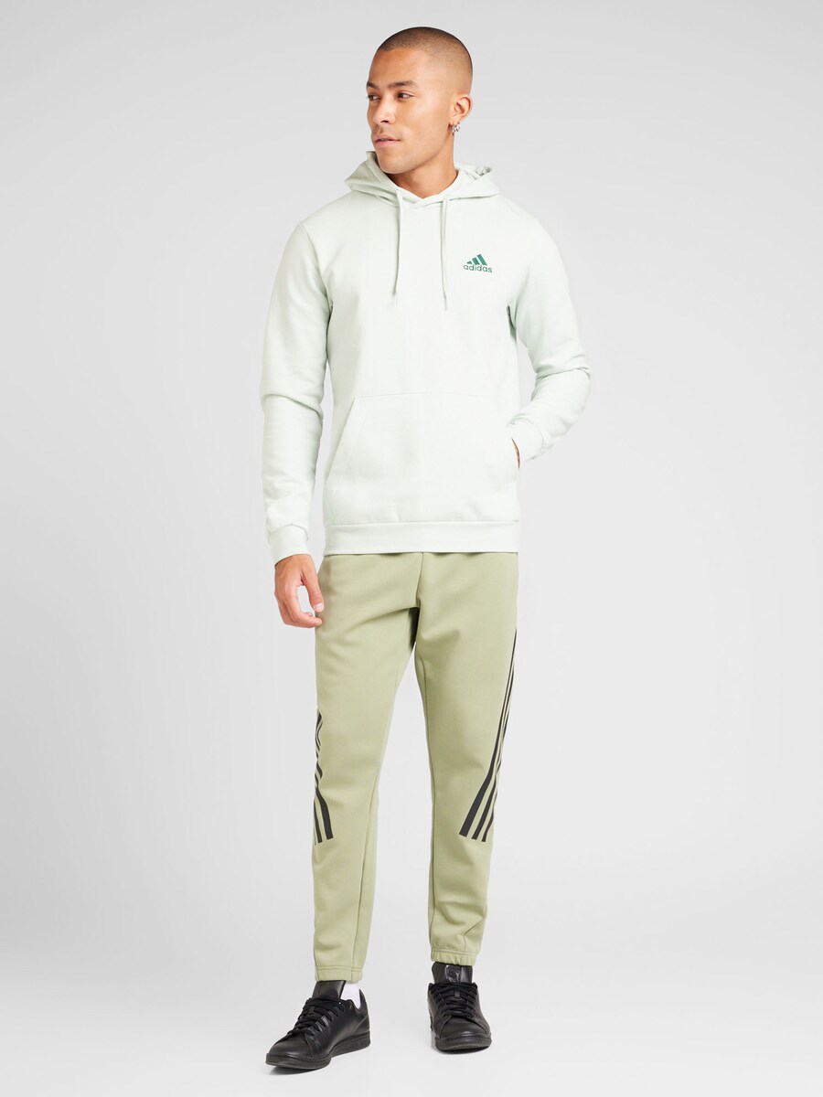 Длинные брюки ADIDAS SPORTSWEAR Tapered Workout Pants Future Icons, цвет olive/light green — фото 4