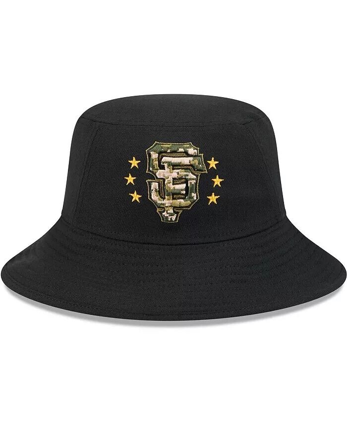 

Мужская черная панама San Francisco Giants 2024 ко Дню вооруженных сил New Era, черный