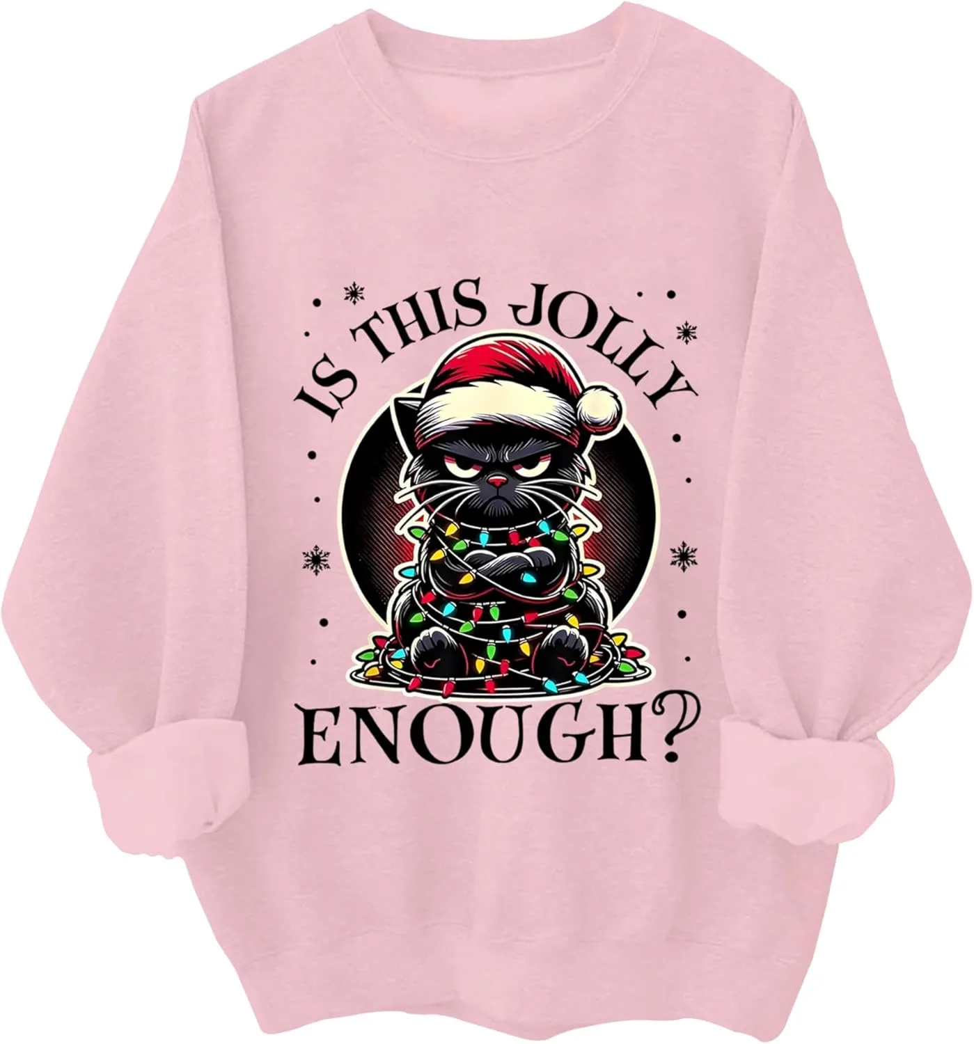 

Свитшот Is This Jolly Enough с котами и рождественским принтом Kzggs