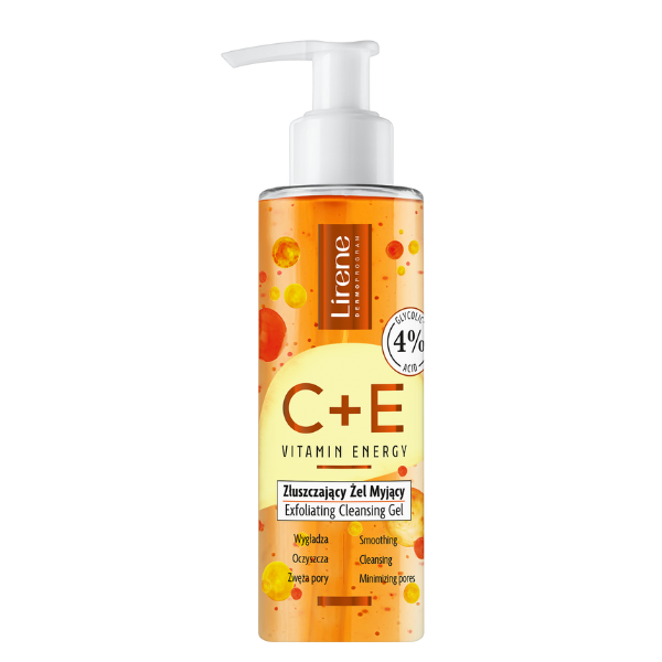 

Отшелушивающий гель для умывания лица, 145 мл Lirene C+E vitamin energy