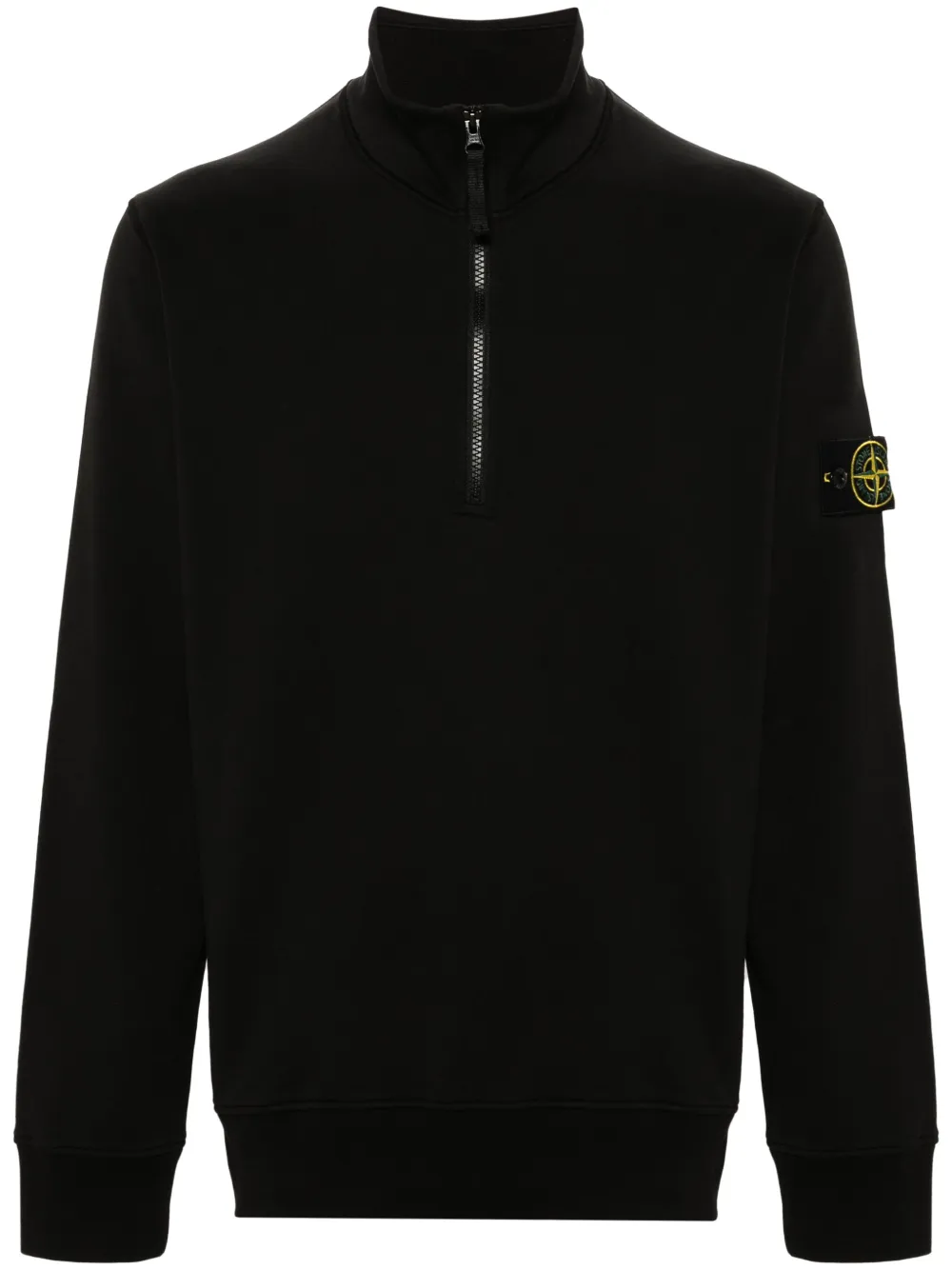 

Толстовка на молнии с нашивкой Compass Stone Island, черный