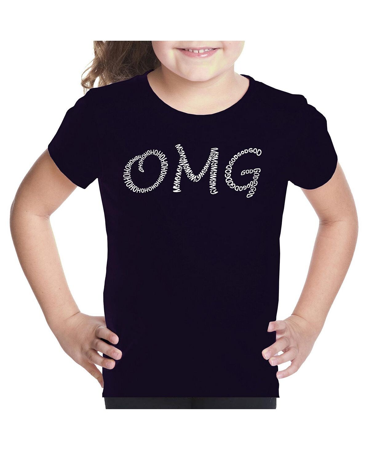 

Футболка с надписью «Big Girl's Word Art» — OMG LA Pop Art