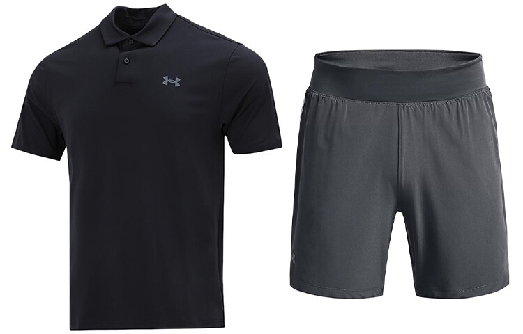 

Мужская повседневная спортивная одежда Under Armour, цвет Black+Gray
