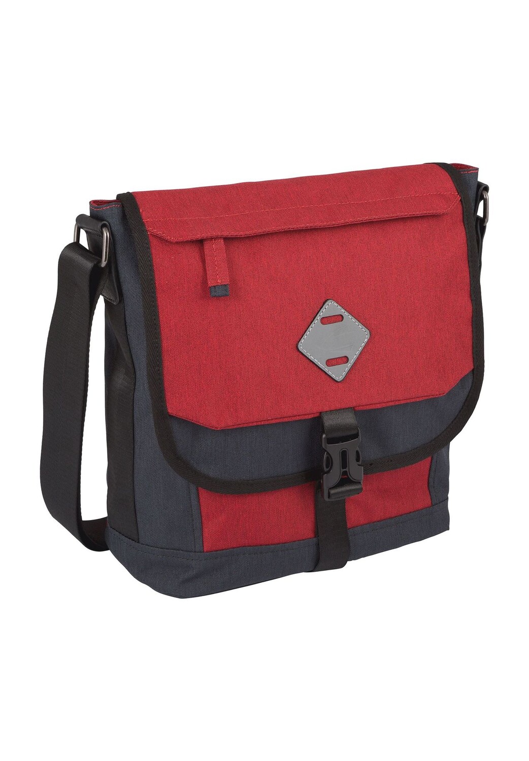 

Сумка через плечо, пестрая, много внутренних отделений, мужская camel active, красный