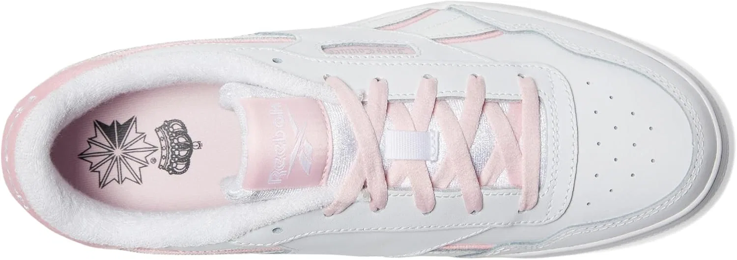 Кроссовки теннисные Reebok Court Advance, белый/розовый — фото 2