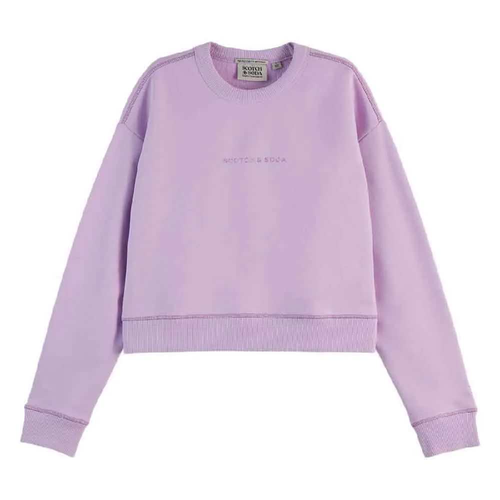 

Толстовка Scotch & Soda Flatlock Loose Fit, розовый