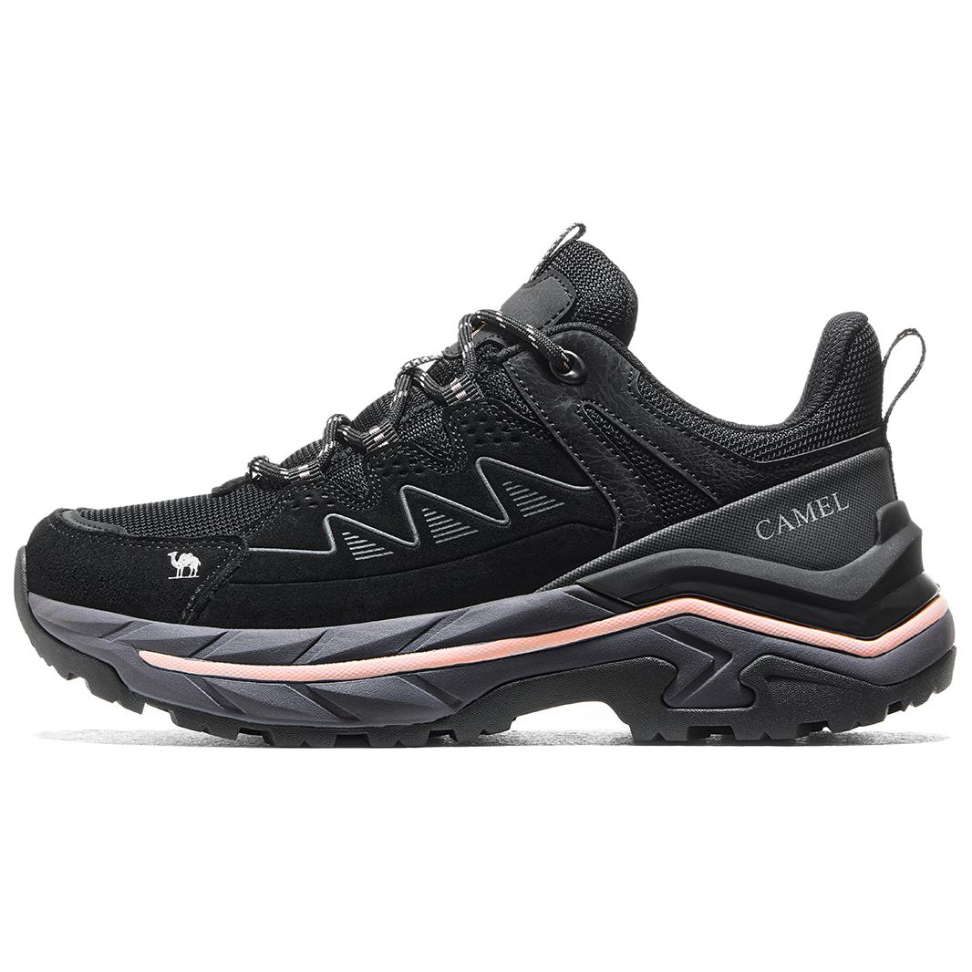 

CAMEL Женские противоскользящие износостойкие дышащие низкие треккинговые ботинки черные, цвет Black
