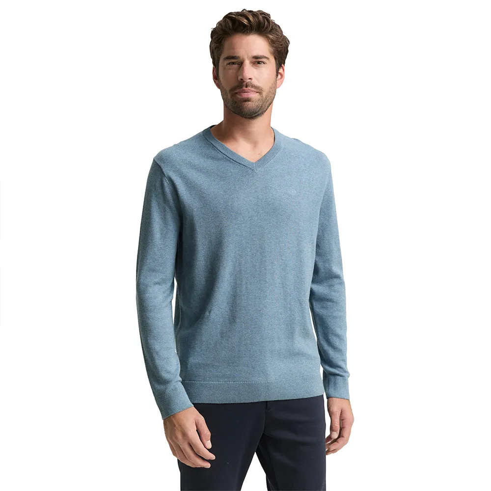 

Свитер Tom Tailor 1039811 Basic Knit v neck, синий