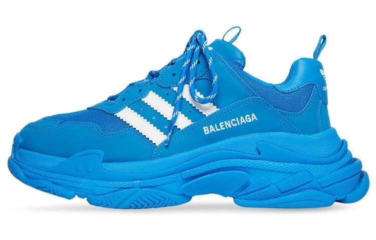 Кроссовки Balenciaga X Adidas Triple S Blue White Women's