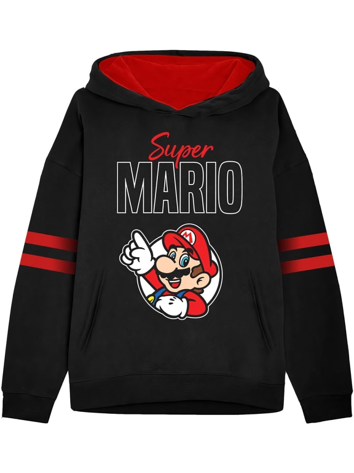 

Толстовка с капюшоном Super Mario, черный