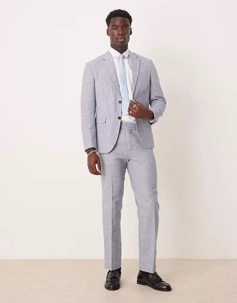 

Выбранные брюки Malik прямого кроя светло-голубого цвета Selected