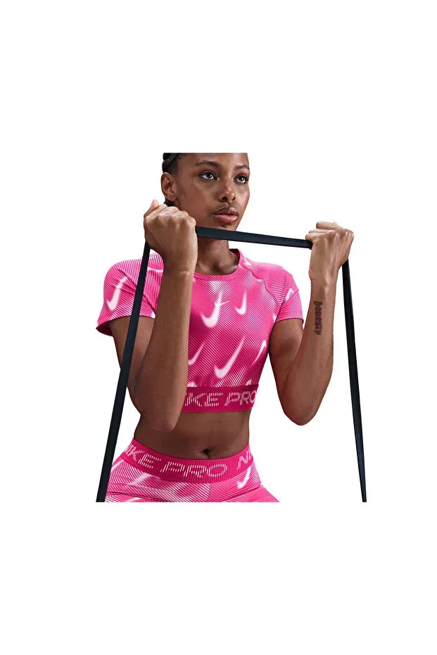Женский спортивный топ с принтом Nike, Pink — фото 4