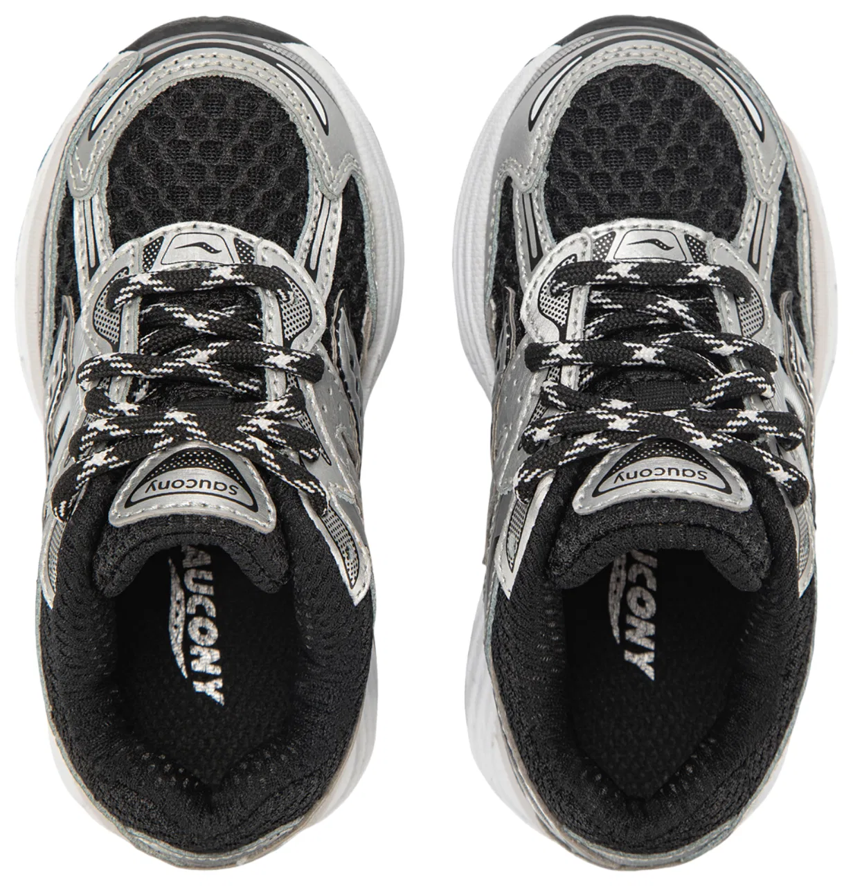 Кроссовки для мальчиков Omni 9 Saucony, серебристый/черный — фото 4