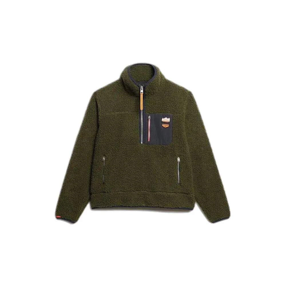 Женский флисовый пуловер с полузастежкой Vintage Retro Fleece Superdry, Grun