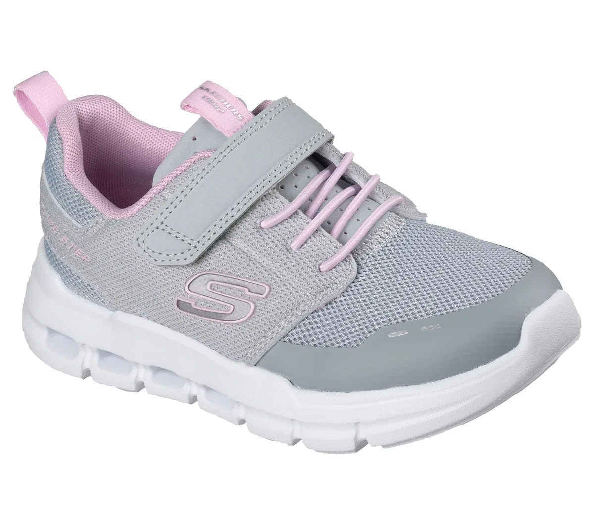 Детские кроссовки Glide-Step Flow Skechers, светло-серый — фото 4