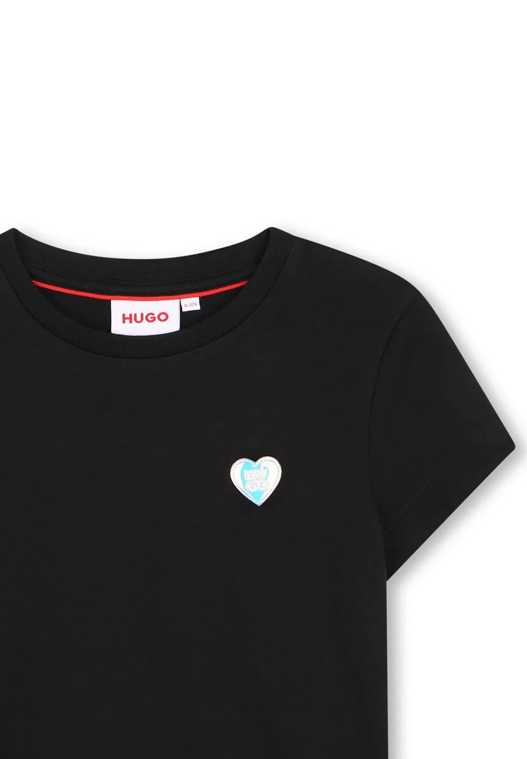 Футболка с короткими рукавами - футболка с принтом Hugo Kids, Black — фото 4