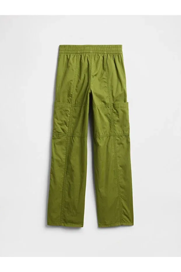 Детские брюки-карго для девочек свободного кроя Gap, Green — фото 3