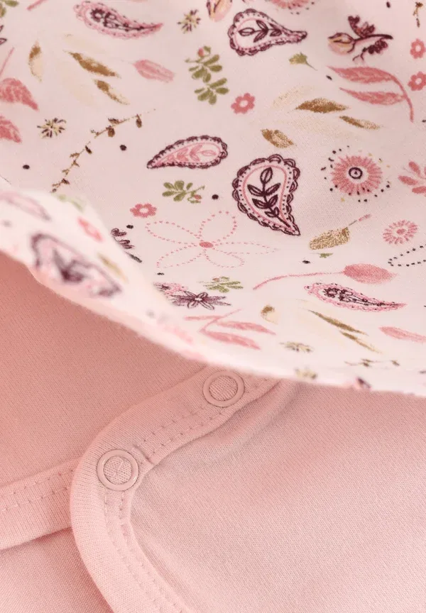 Комплект из короткого и длинного рукава с принтом Paisley, джерси Minymo, Mauve Chalk, сиреневый — фото 3