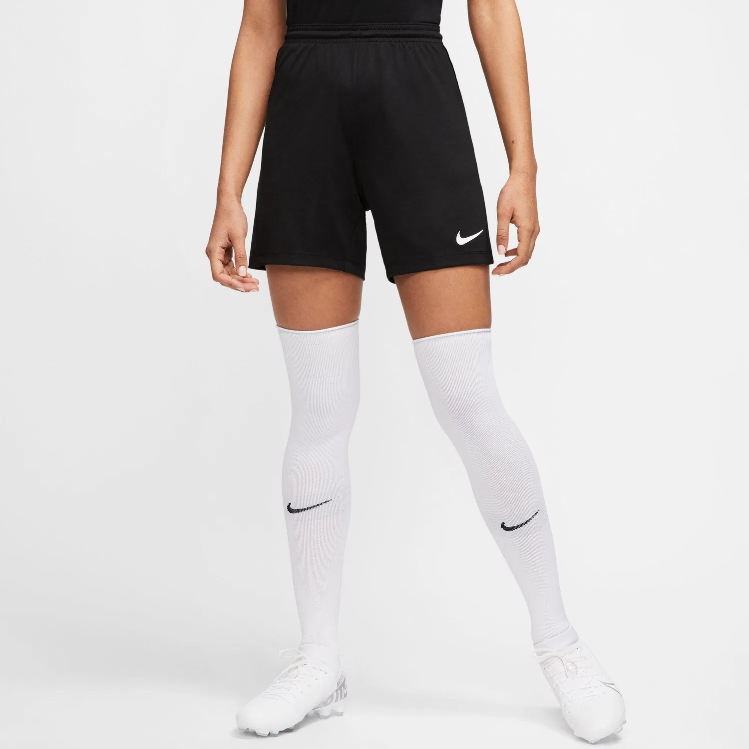 Женские шорты с технологией Dri-FIT Nike Park III, цвет Черный — фото 4