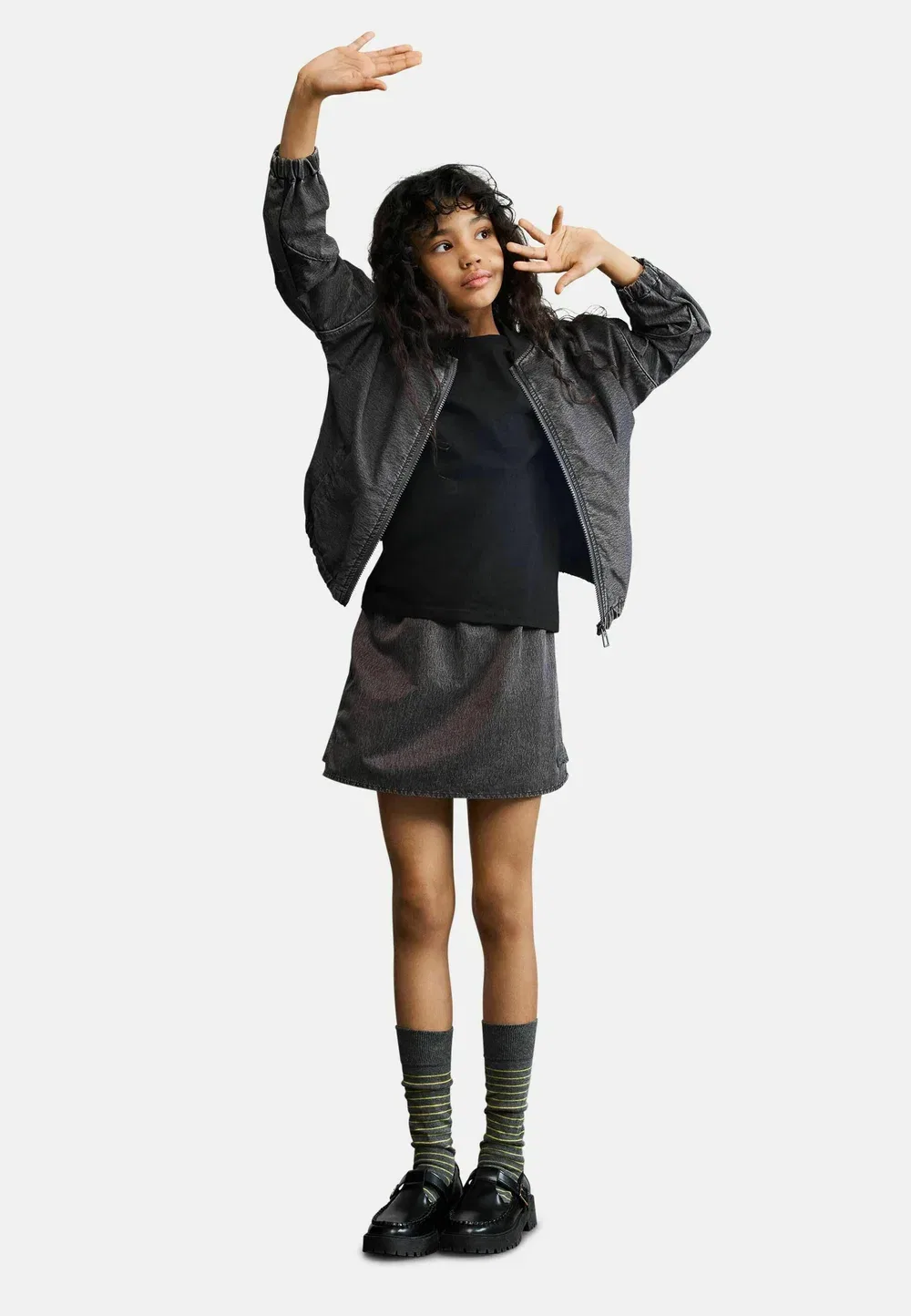 Короткая юбка на резинке - юбка А-силуэта Desigual, Gray