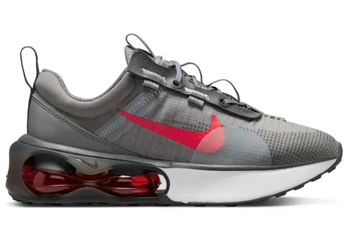 Детские кроссовки Lifestyle Nike Air Max 2021, Flat Pewter/Medium Ash/White/Siren Red