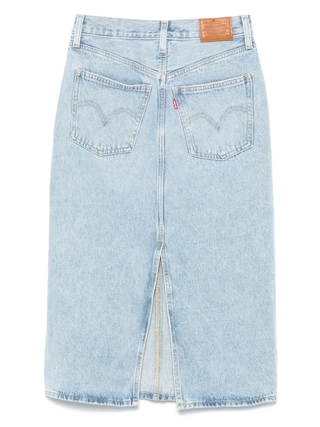 Юбка-миди с высокой талией, хлопковая Levi's, синий — фото 2