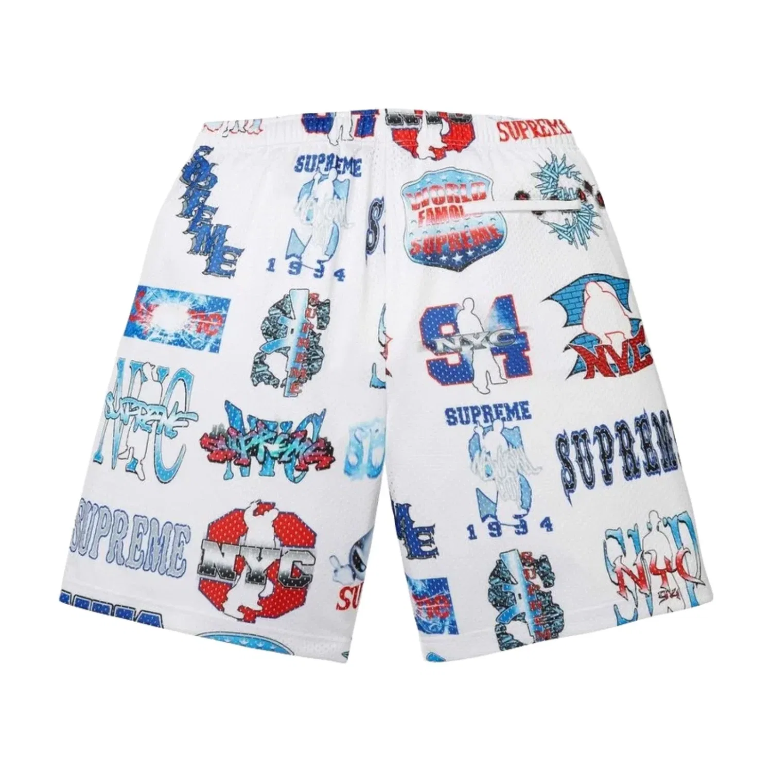 Мужские шорты Flash Mesh Short Supreme, белый — фото 2