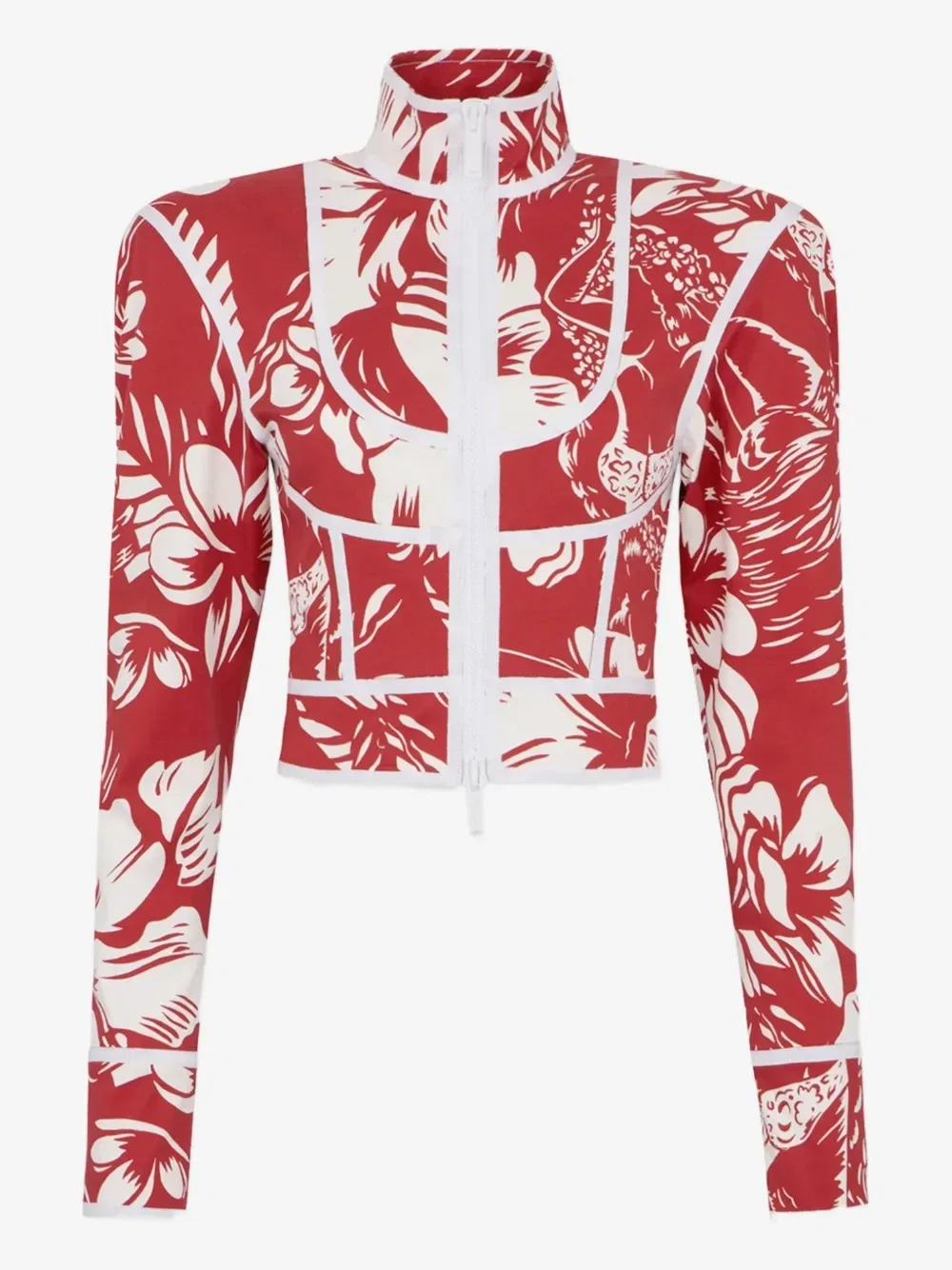 Куртка с цветочным принтом Dsquared2, красный