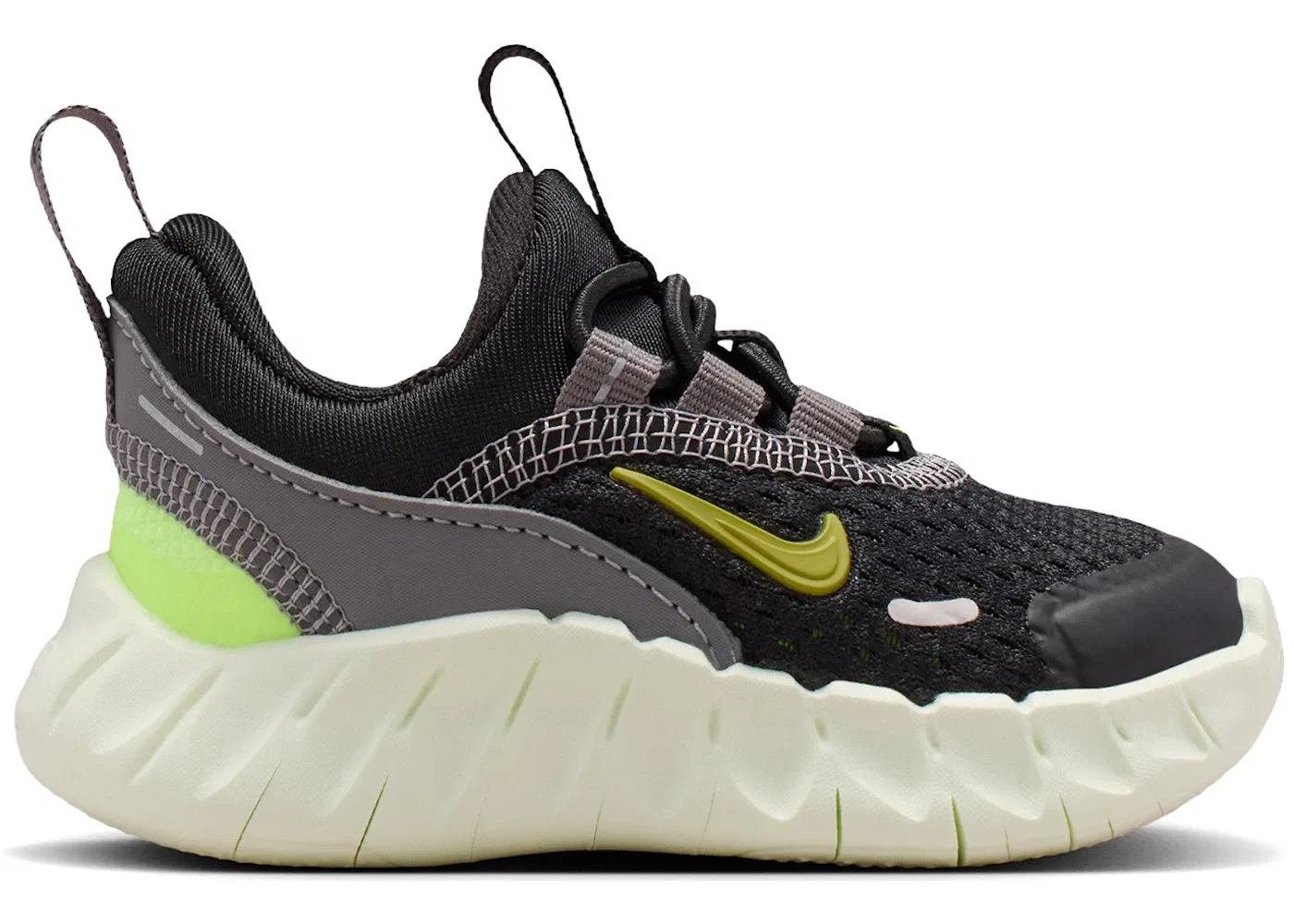 Детские кроссовки для мальчиков Nike Free Ride Nike, Black/Pencil Point/Volt Ice/Saffron Quartz