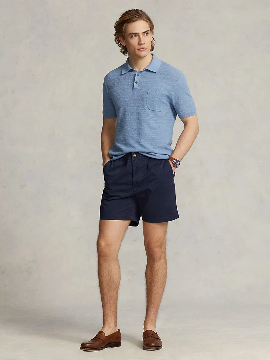 Шорты-чиносы Polo Ralph Lauren Regular 'PREPSTERS' цвета морской синевы — фото 4