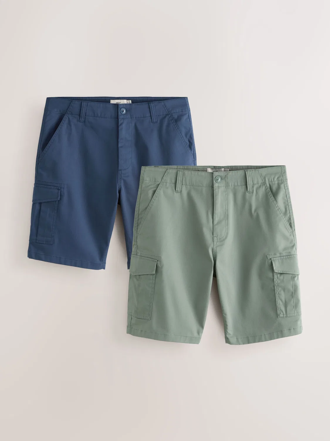 Шорты карго из 2 шт, Stretch Cargo Shorts Next, Ink Blue/Sage Green