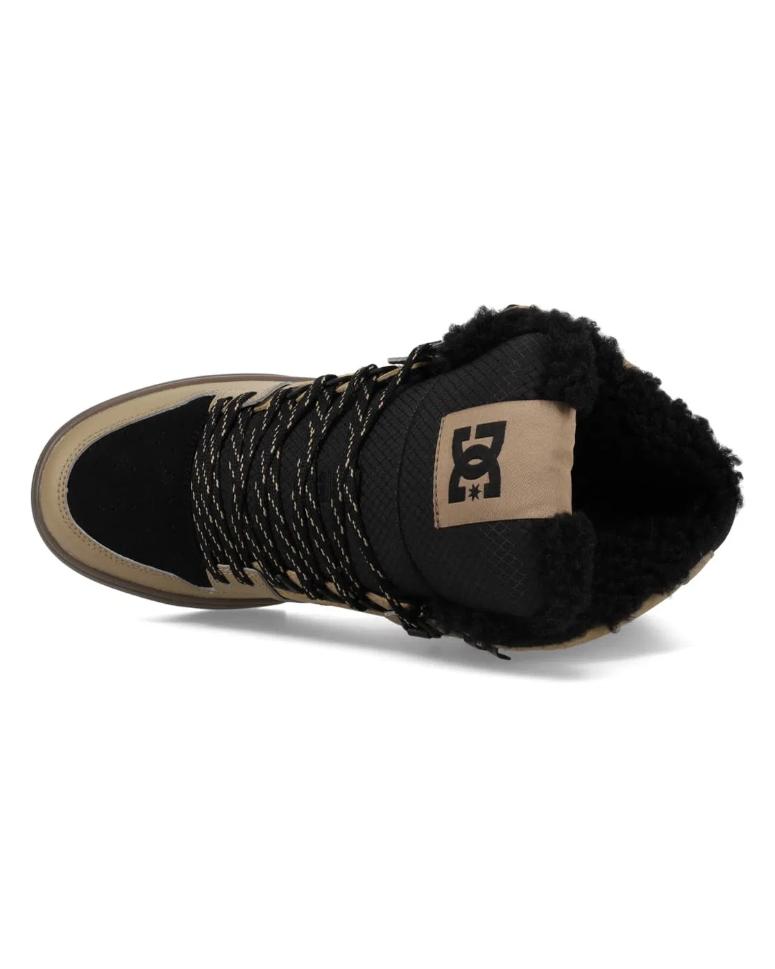 Детские кроссовки для мальчиков с теплой подкладкой Pure High Wnt DC Shoes, Light Black — фото 4