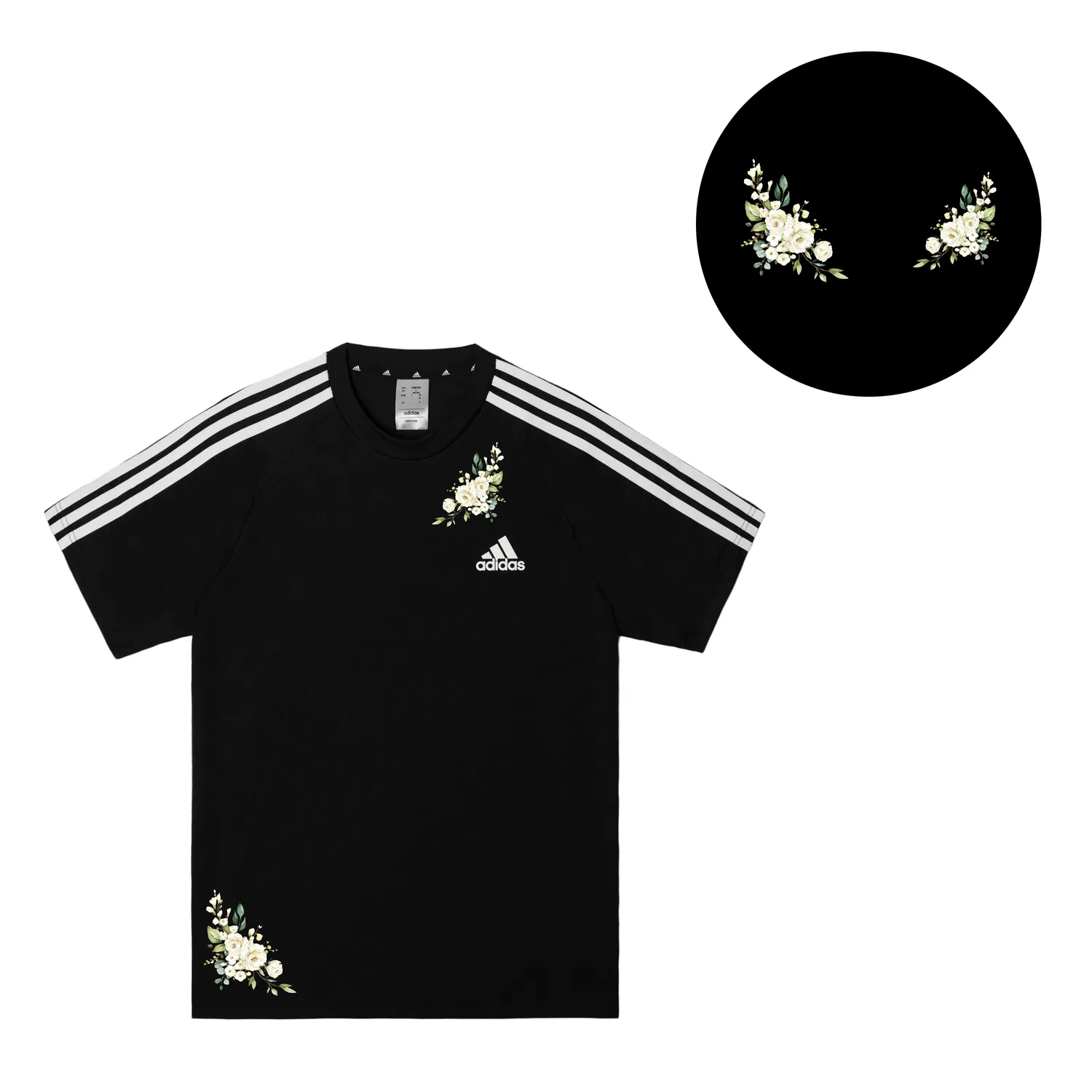 Мужская футболка с принтом Adidas Football, Adidas, Black — фото 3