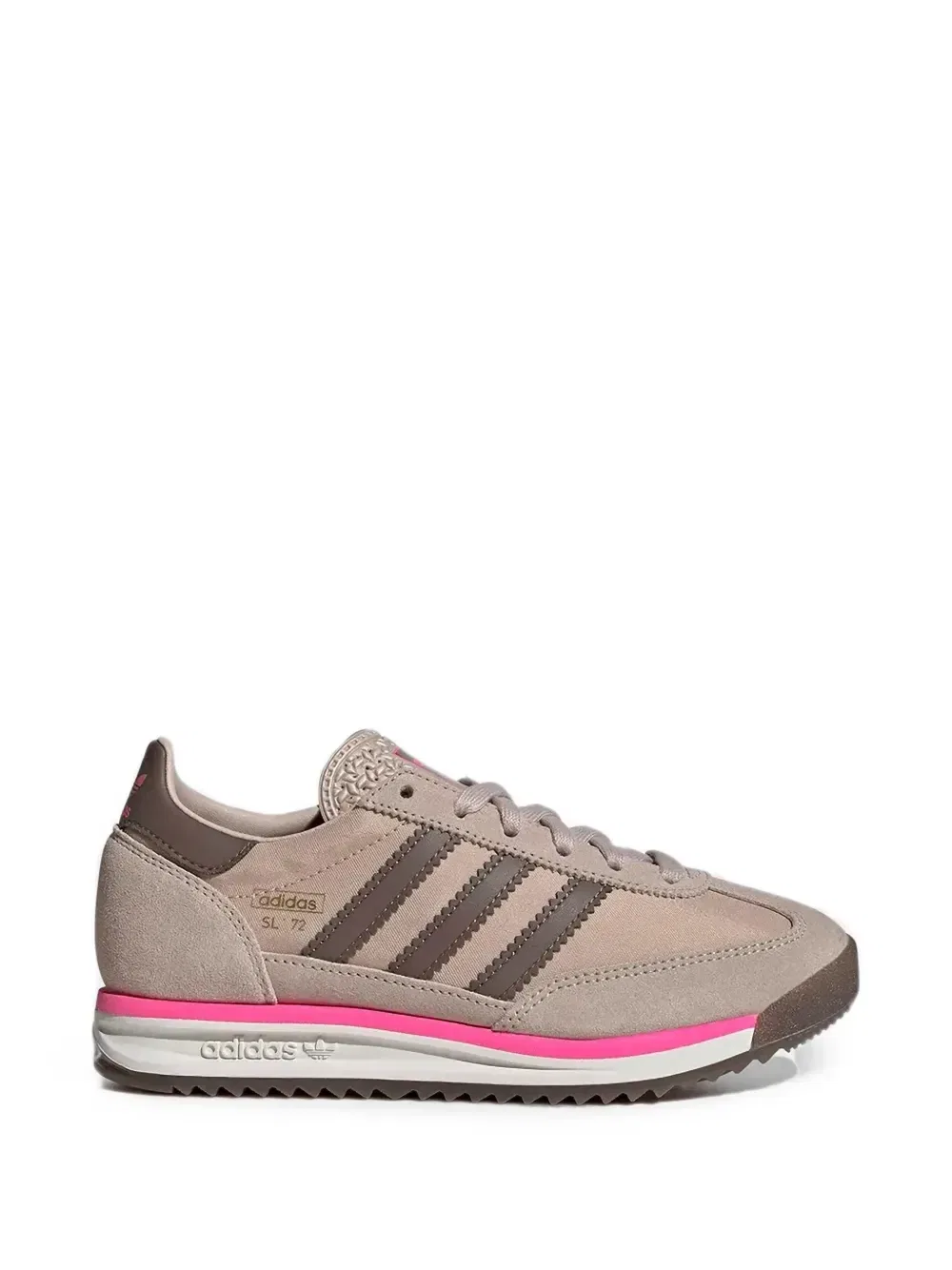 Кожаные кроссовки с панелями SL 72 Adidas Kids, розовый