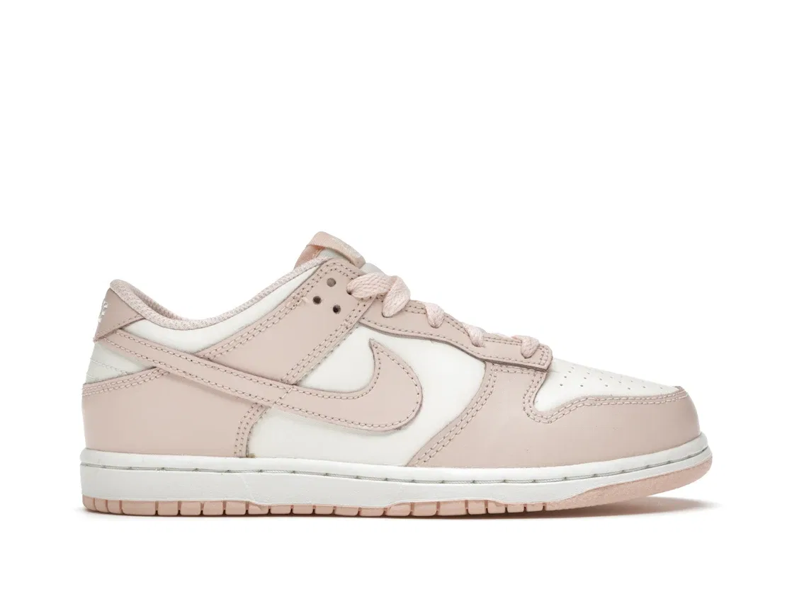 Детские кроссовки Lifestyle с контрастными накладками Nike Dunk Low SP, Sail/Orange Pearl