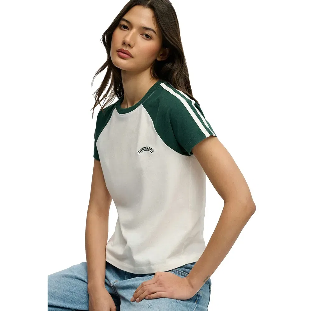 Футболка с коротким рукавом Essential Logo Retro Superdry, белый — фото 4