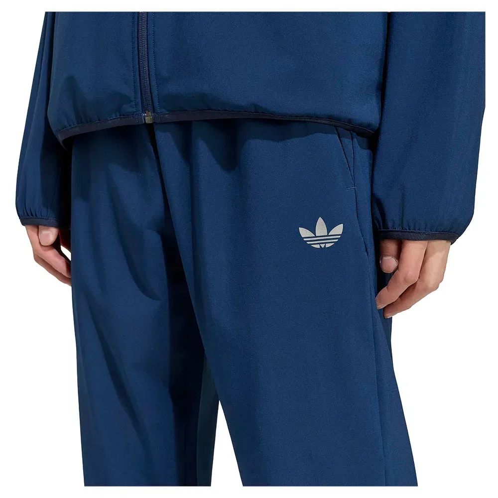 Мужские спортивные штаны с принтом Tech Trefoil Essentials Adidas Originals, Blue — фото 3
