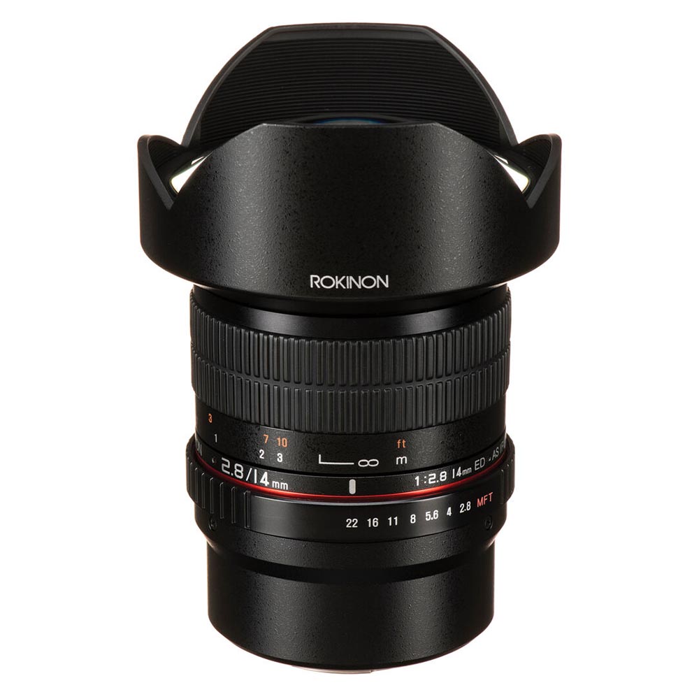 

Объектив Rokinon 14mm f/2.8 ED AS IF UMC, Micro 4/3 Mount, черный