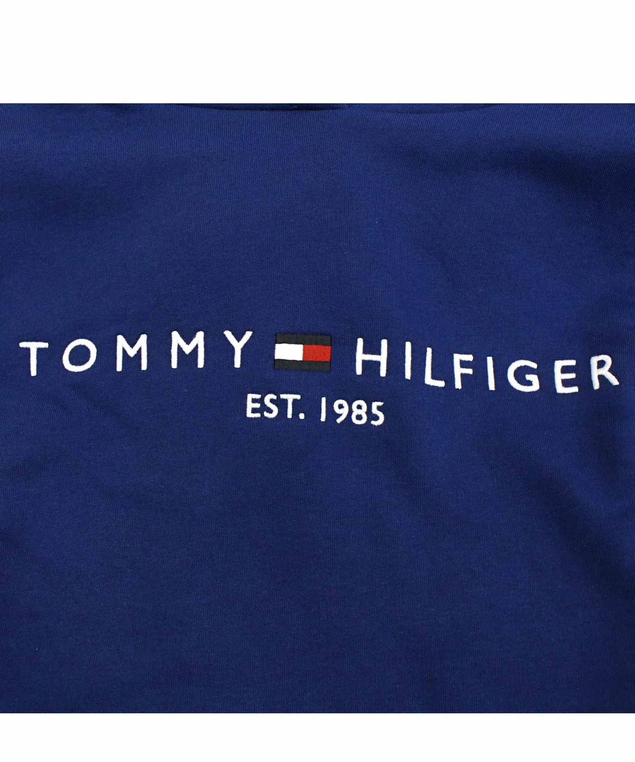 Женский худи с принтом Regular Hilfiger Hoodie TOMMY HILFIGER, Синий — фото 3