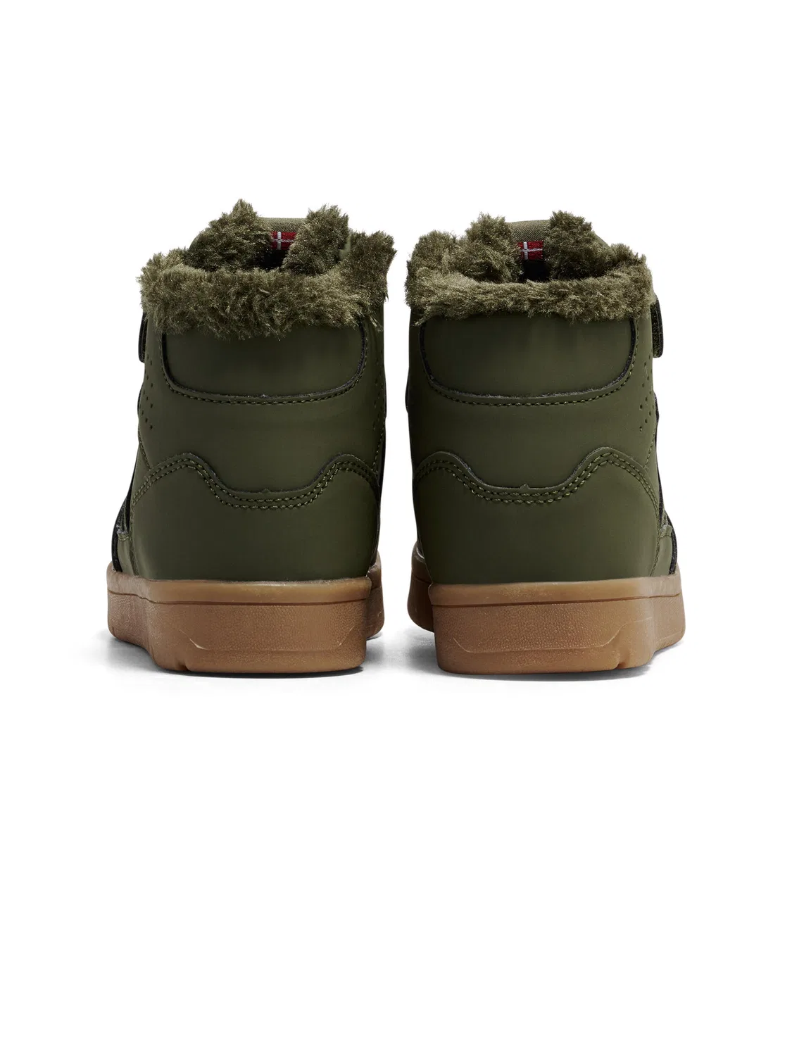 Детские зимние ботинки с флисовой подкладкой Camden Winter High Jr Hummel, Dunkelolivgrun — фото 2