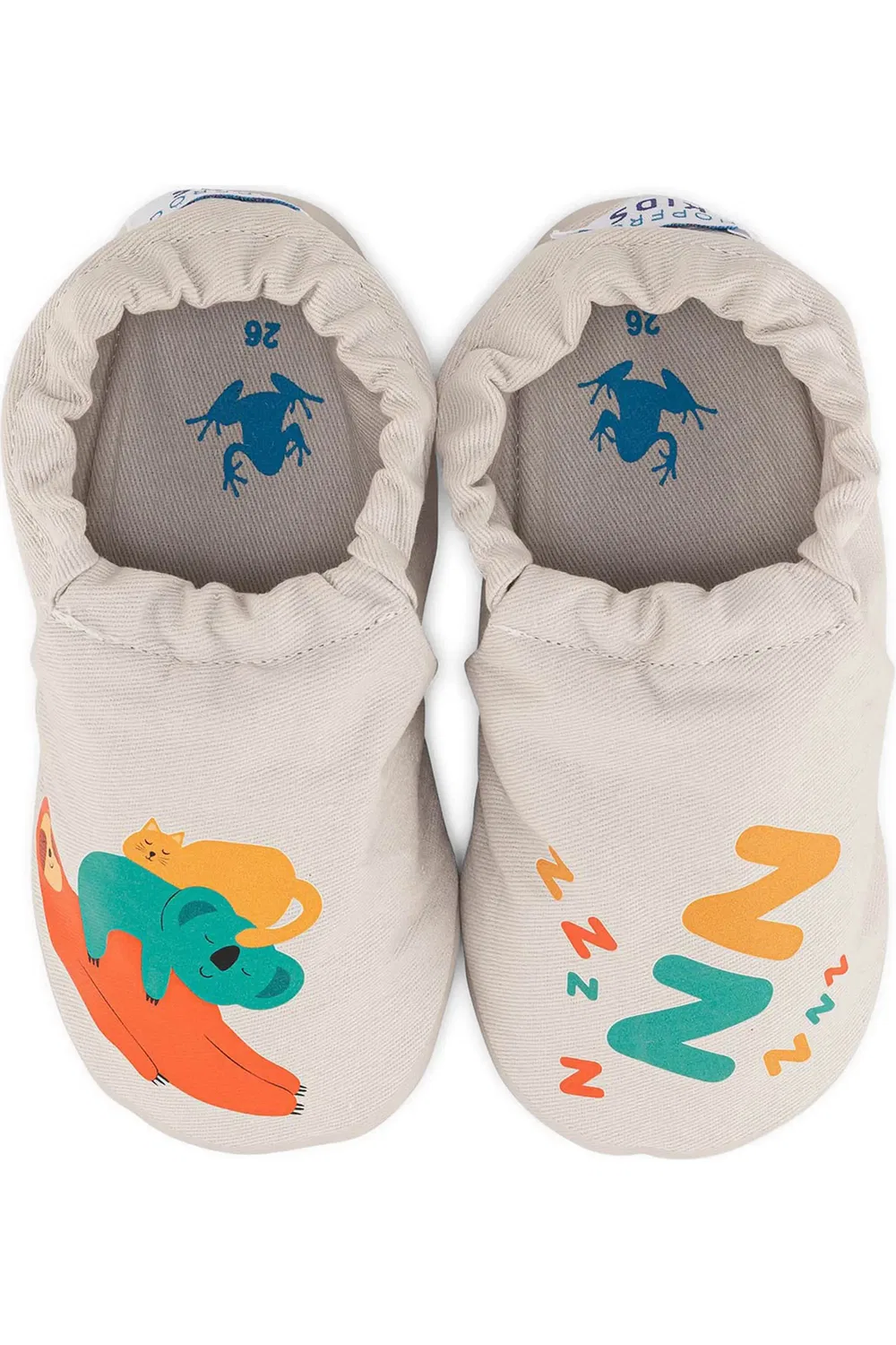 Детские тапочки slip-on с широкой колодкой Hyper Barefoot Hopfrög Kids, Cool Gray — фото 3