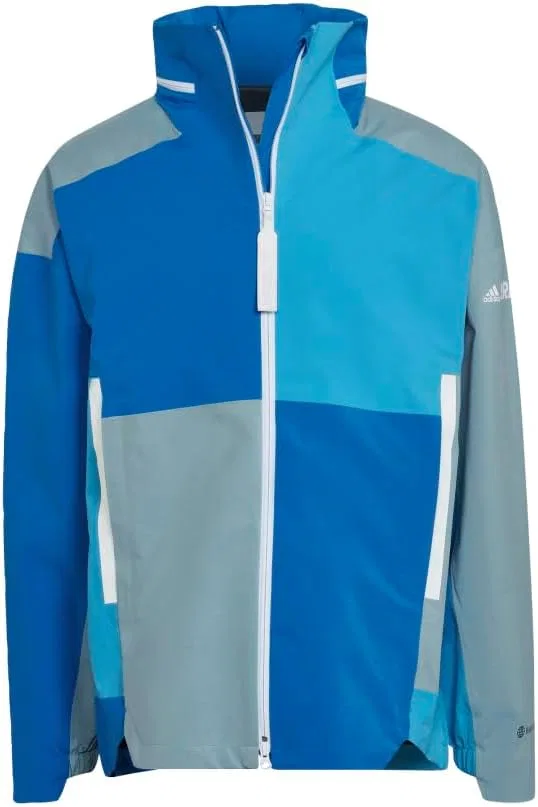 Мужская куртка с цветовой блокировкой adidas, Shock Blue Magic Grey Sky Rush — фото 3