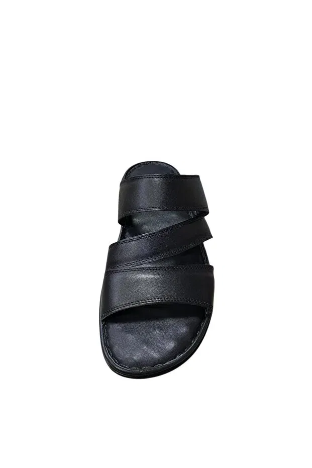 Детские сандалии-шлепанцы массажные с ортопедической стелькой Ehil, Black Slippers — фото 3