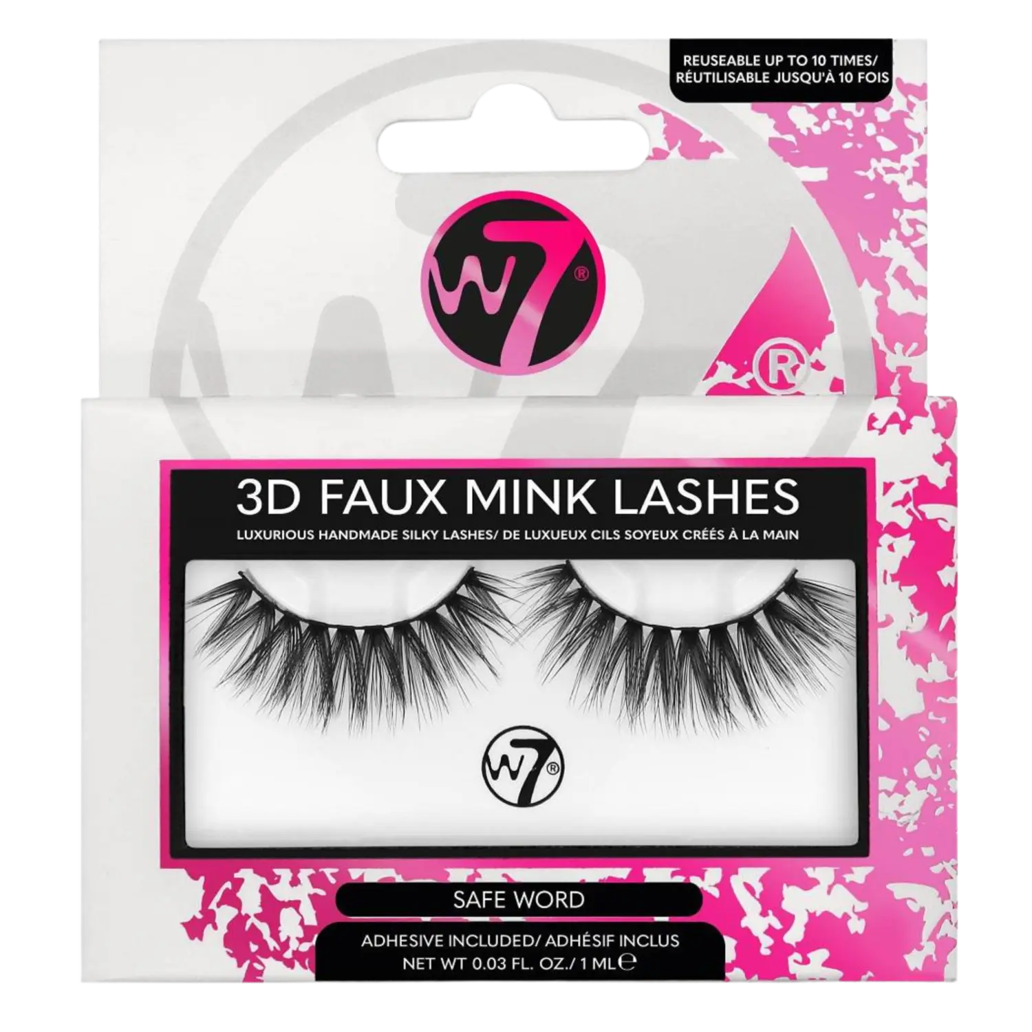 

W7 3D Faux Mink Накладные ресницы Safe Word, 2 шт/1 упаковка