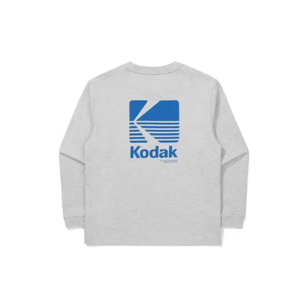 Футболка с длинным рукавом с логотипом, Kodak Kids, меланжевый серый — фото 3