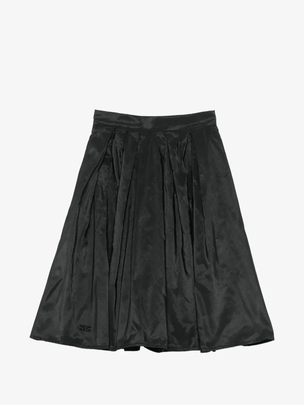 Юбка с логотипом Elisabetta Franchi La Mia Bambina, черный