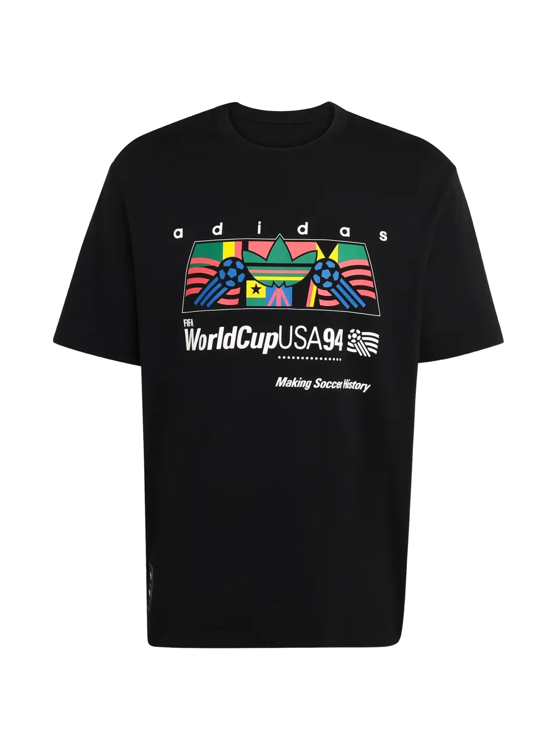 Футболка Africa с графическим принтом Adidas, черный